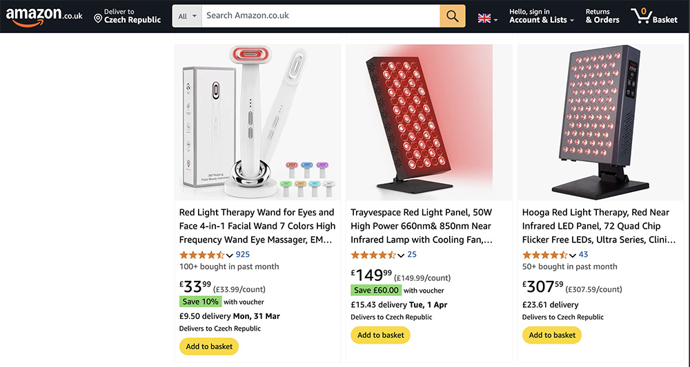 infrapanely Amazon a Aliexpress recenze